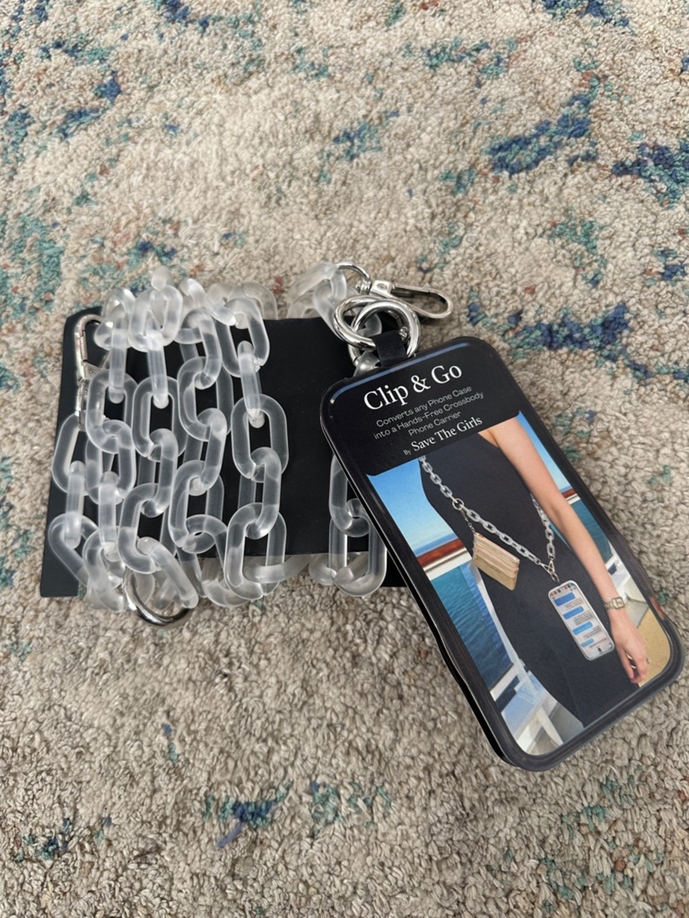New Save the Girls Clip & Go Ice Chain-White